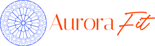 logotype aurora bleu orange